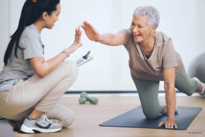 medical fitness stretching image