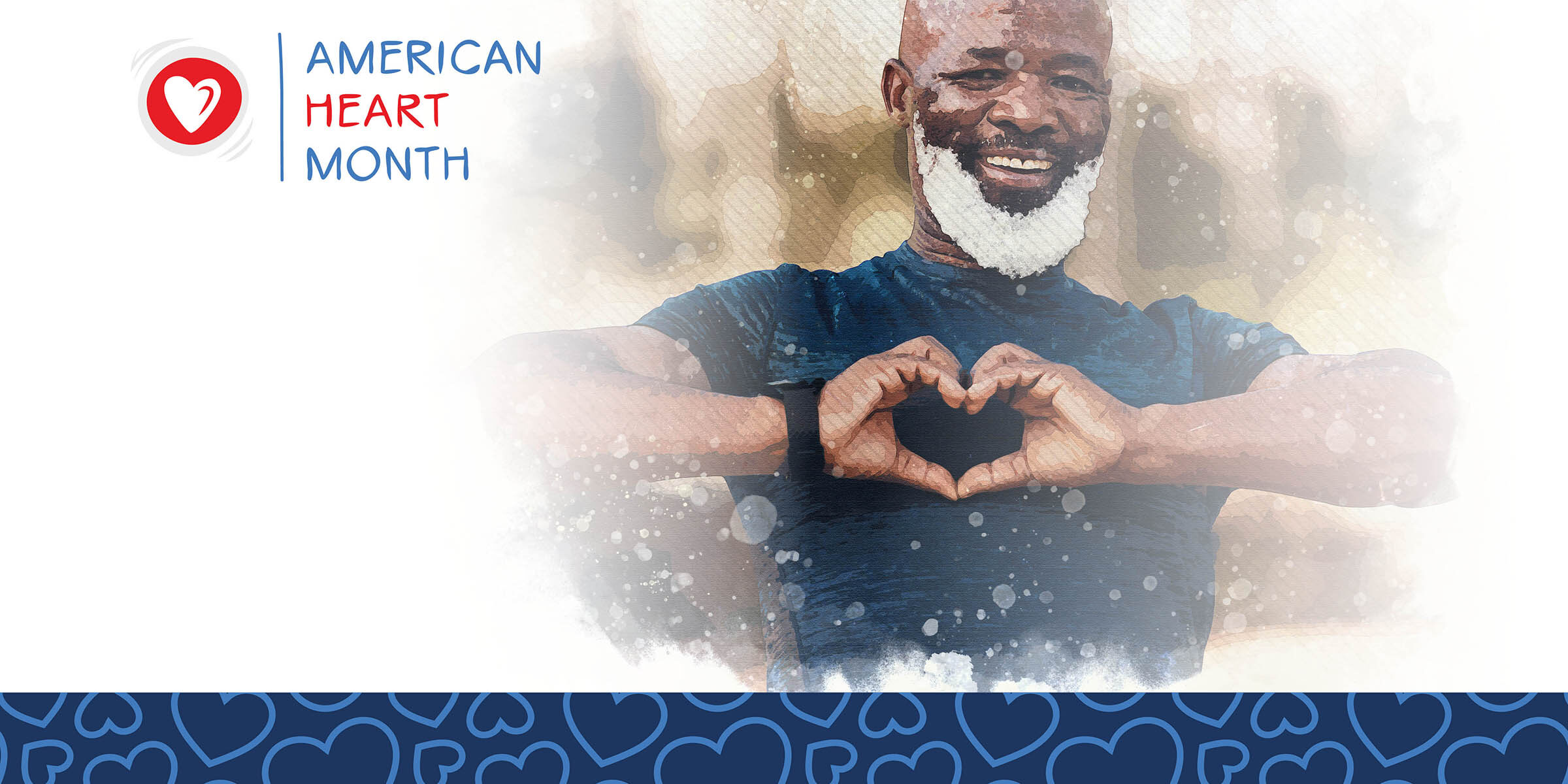 Community Fitness Events and Heart Heath Month Banner